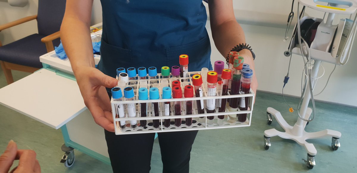 Follow up was weekly for the first 12 weeks and then monthly until year 1. Visits involved a significant blood draw each week. Despite the pandemic, the visits  @stjamesdublin were very well organised and safe. Initially, visits took place in a seperate non clinical building 3/