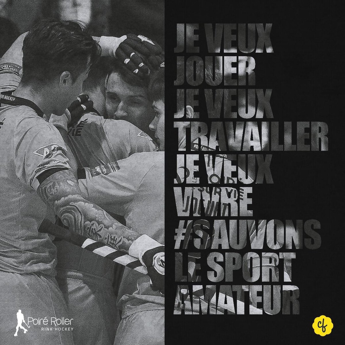 JE VEUX JOUER, JE VEUX TRAVAILLER, JE VEUX VIVRE ... 
Parce que le sport est vital pour ma santé physique et mentale ... parce que c’est ma religion à moi ... parce que le sport amateur est en train de mourir
#rinhockey #sauvonslesportamateur @ffrollerskateboard <a href="/Sports_gouv/">Ministère des Sports 🇫🇷</a>