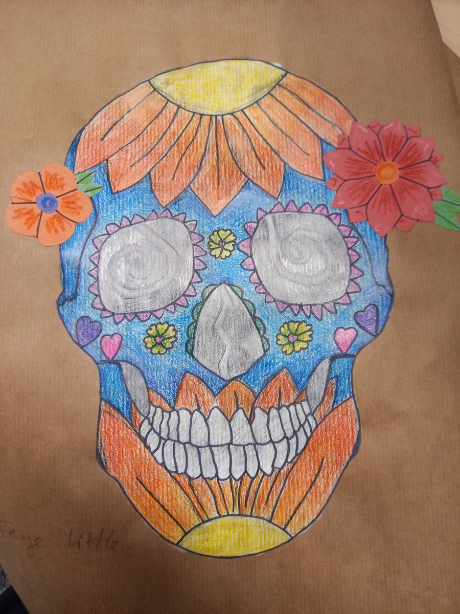 A few examples of some of the fantastic Day of the Dead inspired #Art work from #Year8. Well done 8WJH they all look amazing! <a href="/RobertBlakeSC/">Robert Blake School</a>