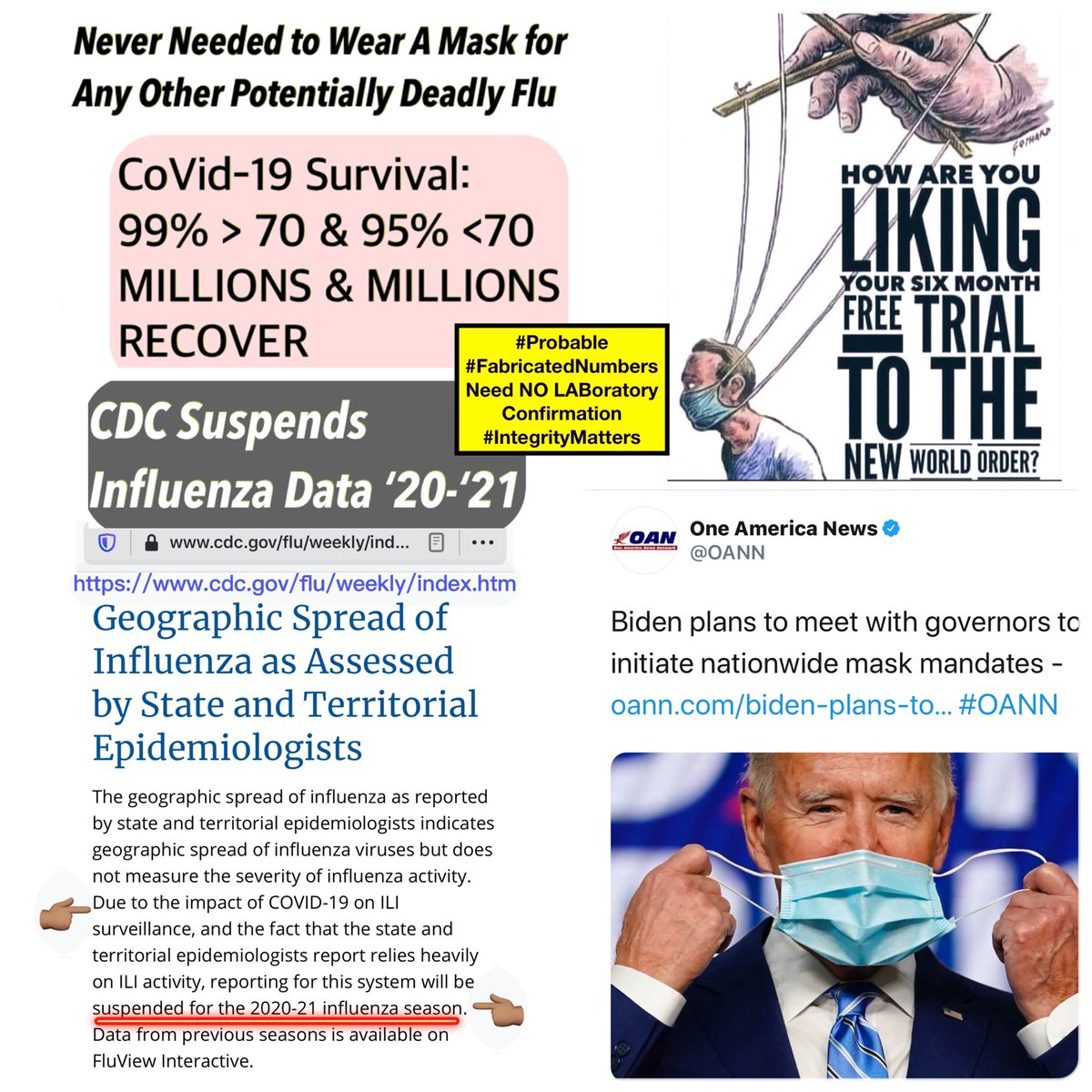 OpenOurEyesYHVH's tweet photo. @DonaldJTrumpJr @DNI_Ratcliffe COVID, USED TO TAKE DOWN THE AMERICAN PEOPLE
#BattleForTheSoulOfTheNation
#BUTGOD #ALMIGHTYGOD #HumanBeings #InHisImage π
>
#KingOfCounterfeit #PseudoScienceReligion #Bullies
#KingJesus π§¬ππππΎ
#CovenantKeeper
#StarOfBethlehem
#DeMaskUsExperience
#ItsGoingToBeBiblical \0/ https://t.co/L9DEwXglD1
