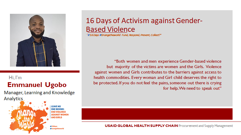 Emmanuel_ugobo's tweet photo. #16Days #16DaysOfActivism @GHSupplyChain @PMIgov@USAIDNigeria #OrangeTheWorld @kemi_ayanda @NomtaiTukura @ZalensCounsel @MariyaSRH @chimaonwe @aeneyo1 @EnitanOkediji https://t.co/L5kAFDwGFE