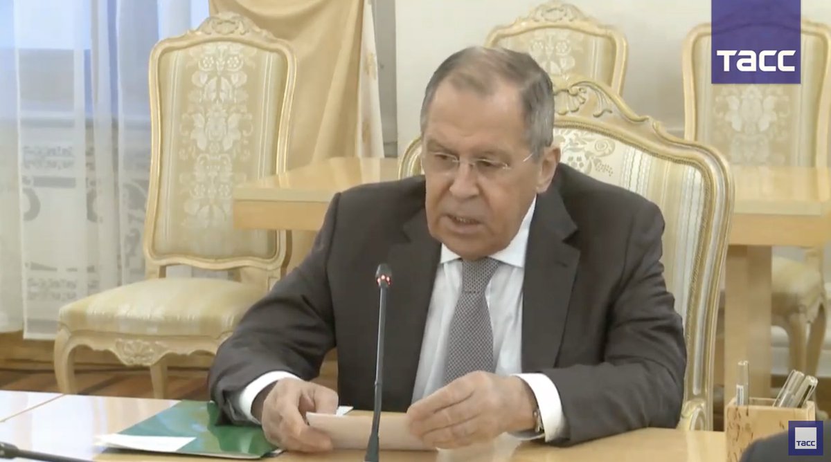 A brief summary of Russian Foreign Minister Sergey Lavrov’s public meeting with the representatives of the far-right "Alternative for Germany" (AfD) in Moscow today. Thread. 1/10