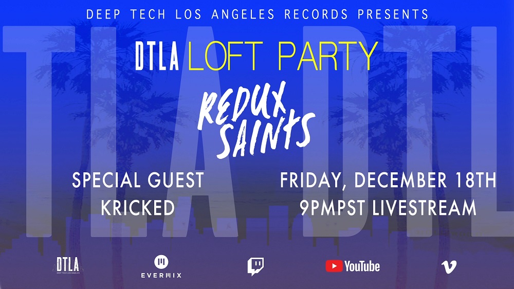 Date for the diary: Deep Tech Loft Party reveals final livestream of 2020 onefootintherave.co/final-deep-tec…

<a href="/ReduxSaints/">Redux Saints</a> <a href="/DeepTechLA/">Deep Tech Los Angeles Records</a> <a href="/slightlysizzled/">slightlysizzled</a> #djlivestream #pressrelease #quarantine #clubbing #christmasparty