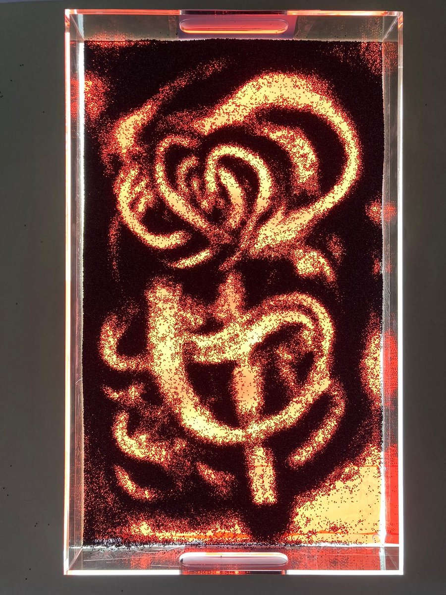 Sneak peek of some of the art made live during our show for under 5s, We Cover the Universe, accompanied by this poem from Anna:

'Poppies grow from tiny seeds/spots that blossom into dots/of red among the weeds/a picture drawn in poppy seeds' 

barbican.org.uk/whats-on/2020/…