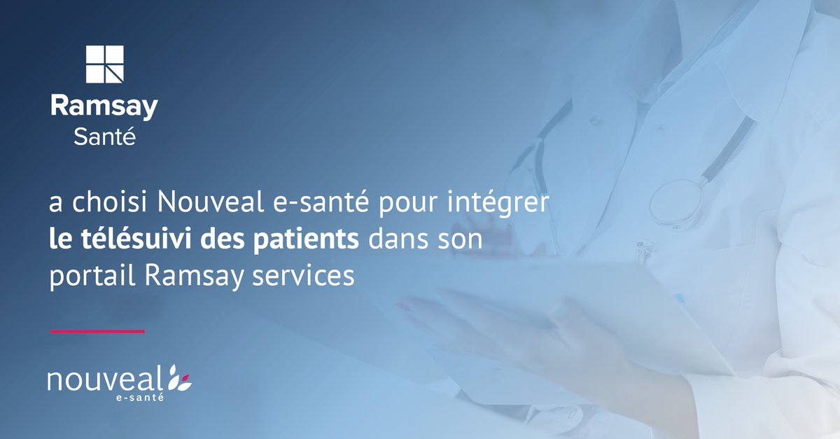 Nouveal_sante's tweet photo. @Nouveal_sante, filiale de La Poste Santé, a été retenue par le groupe @RamsaySante pour déployer ses modules d'accompagnement thérapeutique du patient pré et post-hospitalisation. Une nouvelle preuve de l’expertise acquise dans le #télésuivimédical : https://t.co/qyqVsL83Ev https://t.co/Gub0mfZnS9
