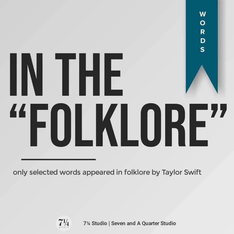 Taylor Alison Swift is an American singer-songwriter, producer and award winning director. Here's some of the unfamiliar words in her latest album  #folklore   and their definitions:
