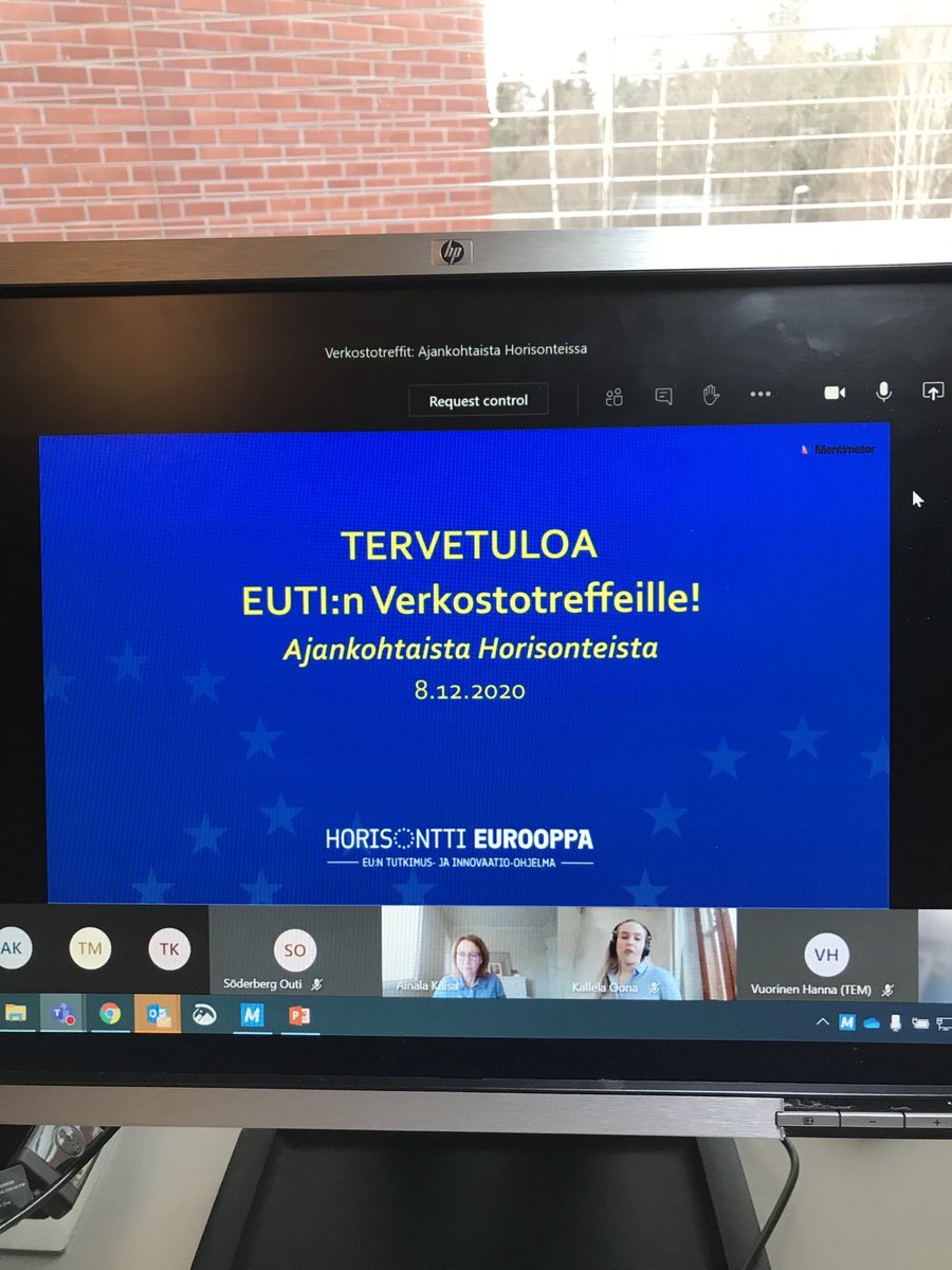 Eutifi's tweet photo. Just aloitamme treffit yhteistyöverkostojemme kanssa! Missä mennään #EU #tutkimus ja #innovaatiot kentällä ja miten toimisimme yhdessä tehokkaammin? Sitä pohdimme @Eutifi @TEM_uutiset @hanna_vuorinen ja monet kaverit yliopistoista, tutkimuslaitoksista yms Suomessa https://t.co/2CUpFU0QHf