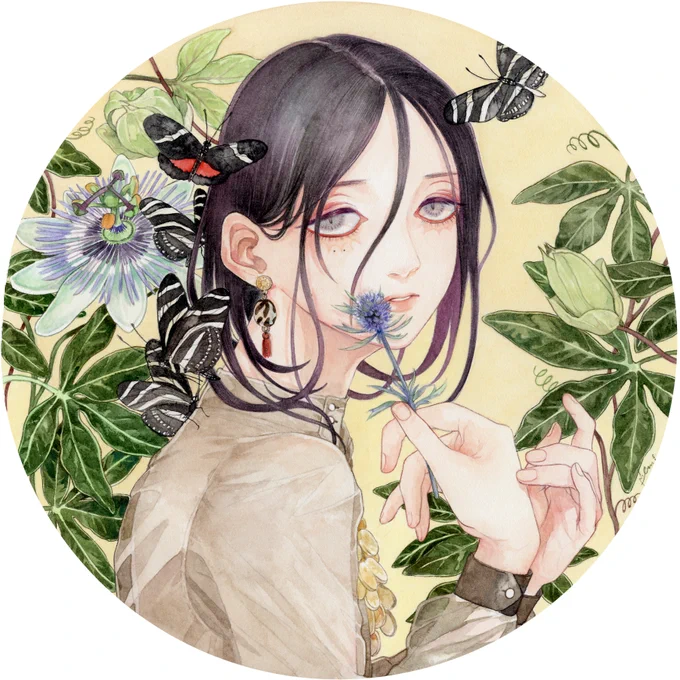 #これが私の代表作 じゃあこれ!
初東京個展メインビジュアル/初アルシュ作品/初何かのコンペ受賞/初連載の1巻表紙 