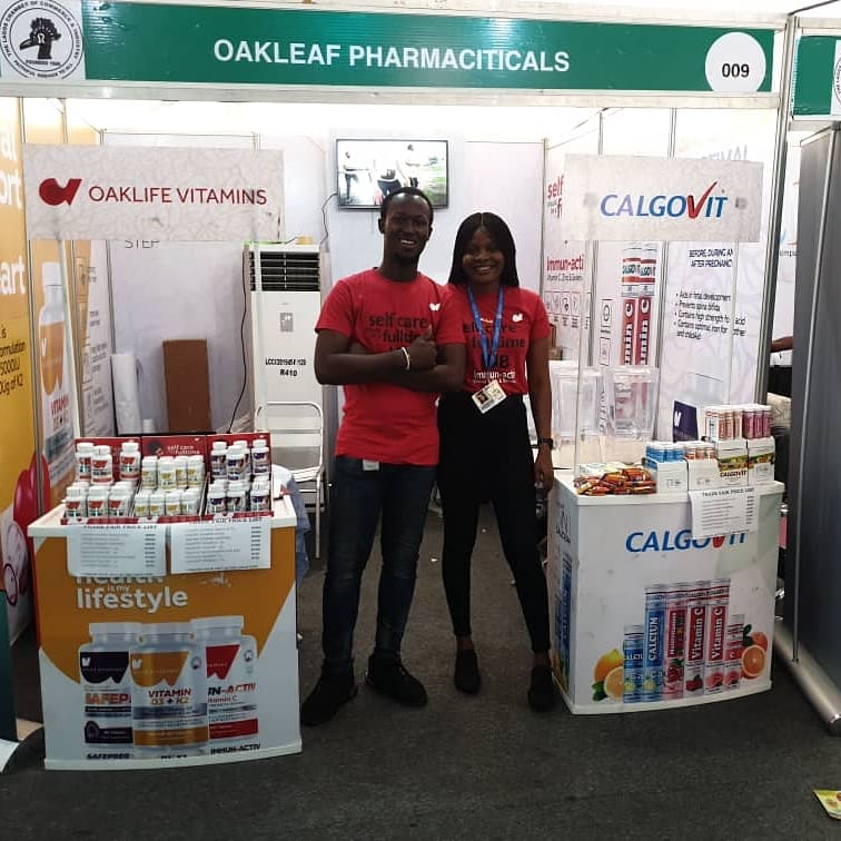 Hello there☺️ A friendly reminder that Oakleaf Pharmaceuticals is currently live at The ongoing Lagos Trade Fair taking place at Tafawa Balewa Square(TBS) Get Over 20% discount on all sales at our stand, We look forward to meeting you Come through!😊