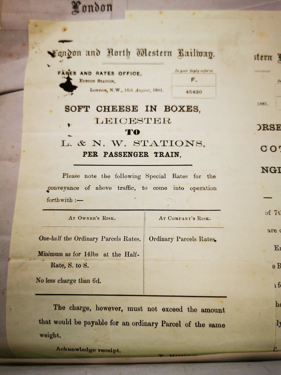 Apparent Soft Cheese in boxes had special rates in 1881