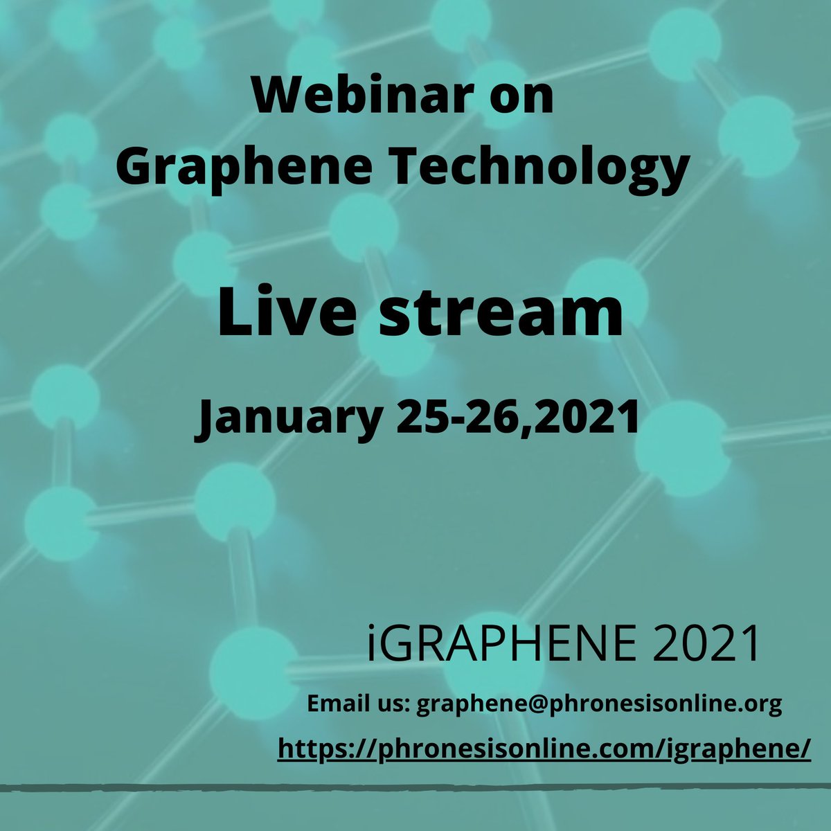 PhronesisOnline's tweet photo. #iGRAPHENE2021 #GrapheneTechnologyWebinars2021 #GrapheneTechnology2021  #WebinaronGrapheneTechnologyEngineeringwebinars2021 #GrapheneTechnology #Graphene2021webinar https://t.co/6HGR3ABmlq