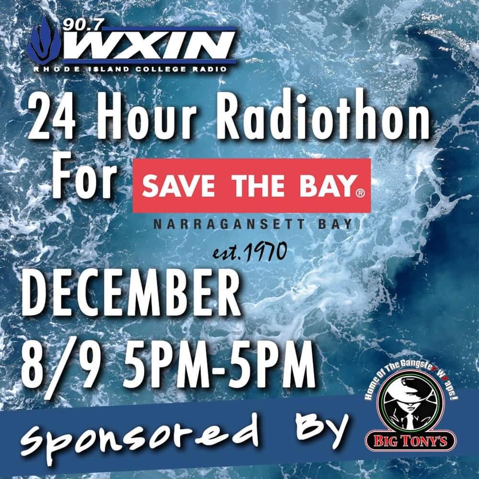 90.7 WXIN (@wxin) on Twitter photo Starting tonight at 5 PM! A 24 Hour Radiothon for <a href="/SaveTheBayRI/">Save The Bay</a>
Tune in live at ricradio.org
Donate at savebay.org/radio/ Starting tonight at 5 PM! A 24 Hour Radiothon for <a href="/SaveTheBayRI/">Save The Bay</a>
Tune in live at ricradio.org
Donate at savebay.org/radio/