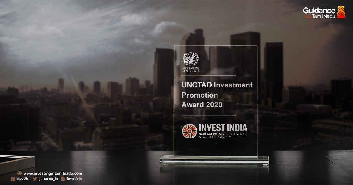 Guidance_TN's tweet photo. Well-deserved! Congratulations team @investindia for winning the prestigious @UNCTAD Investment Promotion Award 2020.

#Transform2Thrive #TeamIndiaWins

@CMOTamilNadu @MCSampathOffl @muruganandamias @neerajmittalias https://t.co/Pgzo6iYyap