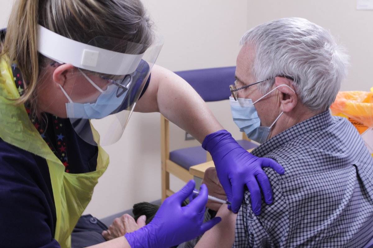EKHUFT's tweet photo. We are delighted to be vaccinating patients against coronavirus today.

80 year-old Kenneth Lamb was the first Kent patient to have the vaccine and said: 

"I couldn’t believe it when they phoned to say I could have the vaccine – but I didn’t have to think twice” https://t.co/i9y8ZexZKT