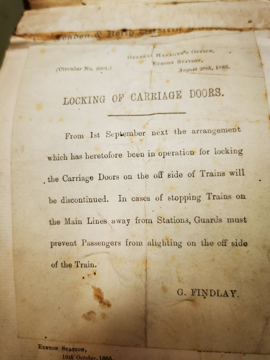 When the London & North Western stopped locking carriage doors - 1 Sept 1885.