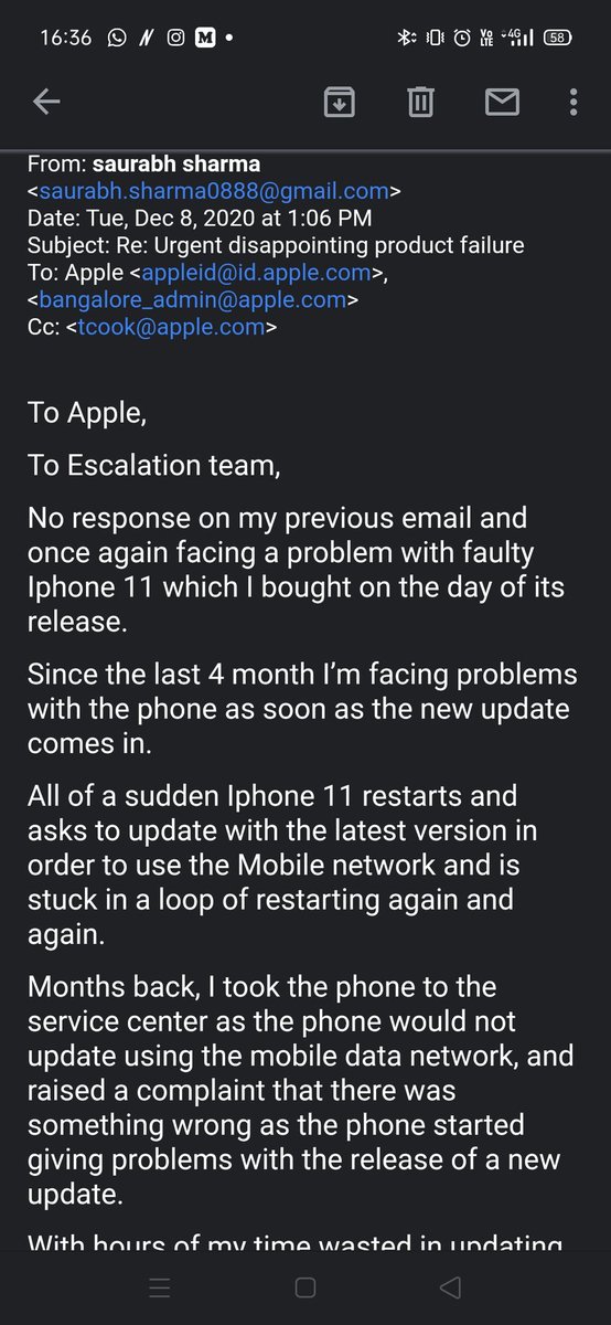 NiaSamoa's tweet photo. After being a loyal and devoted customer of Apple products for more than a decade what did I get in return? 
A series of unfortunate events unfolded. I feel betrayed and enraged. 
Is this some kind of a strategy to yield more profits from the users?
#Apple #applesupport #timcook https://t.co/Cr7MoBMS41