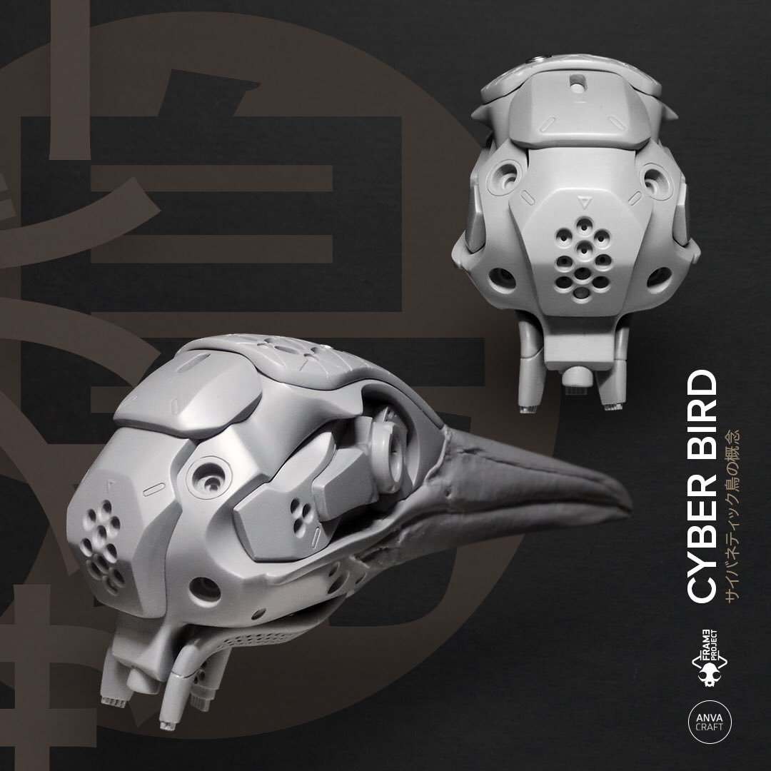 ANVACRAFT's tweet photo. Last one model kit in the store
https://t.co/QrU96stZdN

#anvacraft #frameproject #cyberbird #kit #resinkit #birdskull #robotbird #gannet #gannetbird #concept #robotdesign #design #modelkit #skull #skeleton #mecha #design #cranium #resin #handcrafted #garagekit https://t.co/K29jo4T0q8