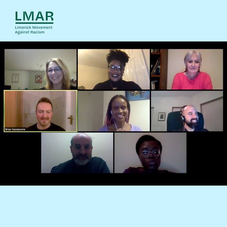 LmaRirl's tweet photo. LMAR is officially launched! Thank you to all who attended our online event yesterday.
We are ready for our presence to be known in the Limerick/ Midwest area. Join the movement!
The recording of the event will soon be made available online. #SayNoToRacism #Limerick #LMAR https://t.co/U5SR7LLB1B