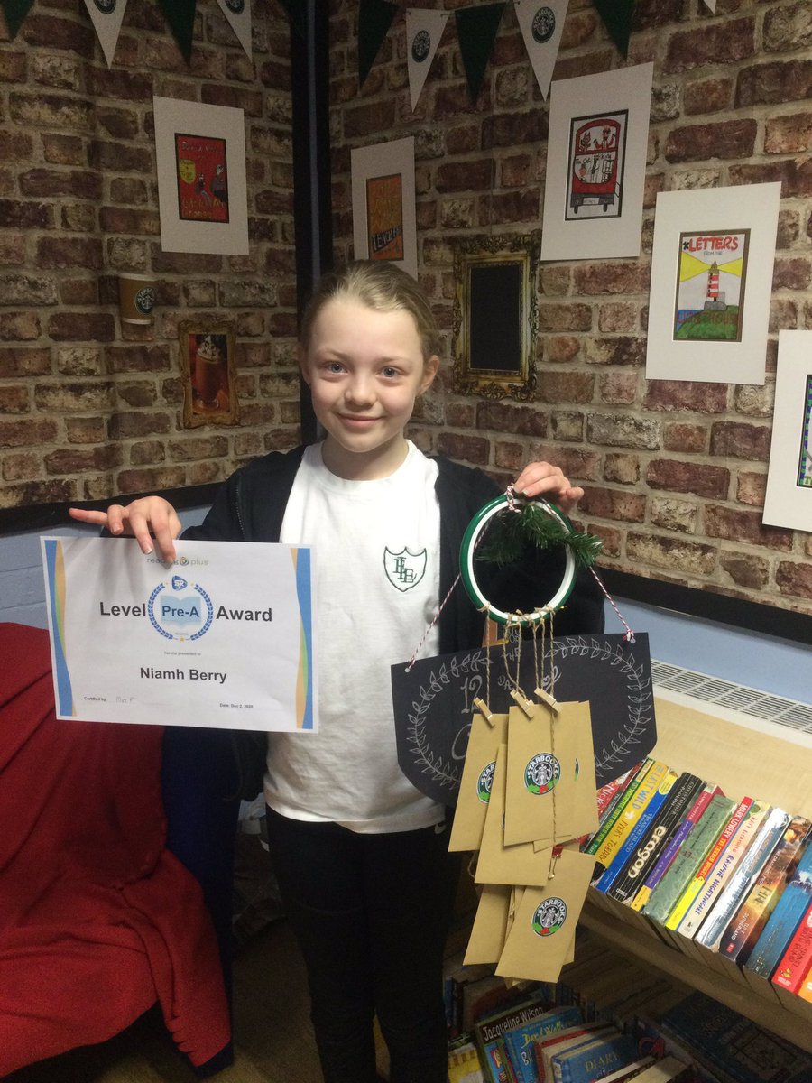 Congratulations to our first Y5 winner for our 12 days of Christmas Starbooks Advent, earned for being our first Reading Plus Award Winner 😀☕️🏆🎄