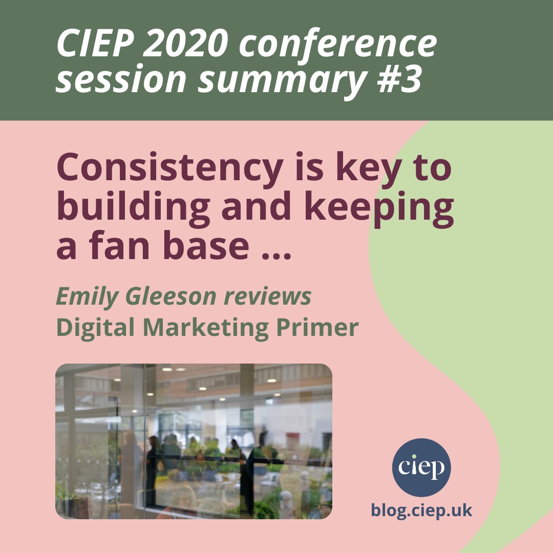 NEW ON THE CIEP BLOG: #CIEP2020 conference summary 📑: Emily Gleeson reviews 'Digital marketing primer: making a big splash on your own', presented by Erin Brenner. Read it here. 👉 j.mp/3n0lRqy