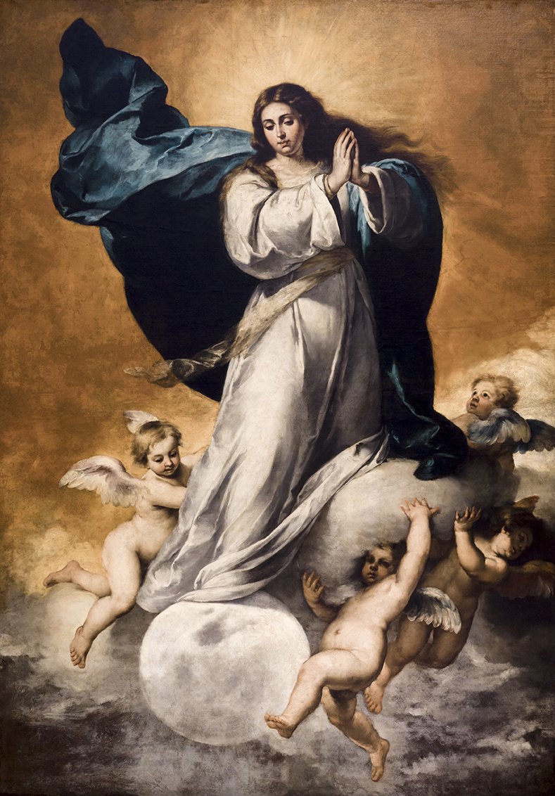 Salv15nator's tweet photo. Feliz día de la Inmaculada Concepción con "La Colosal" de @BartolomEsteba2 
@MuseoBASe https://t.co/KTcs35GHSY