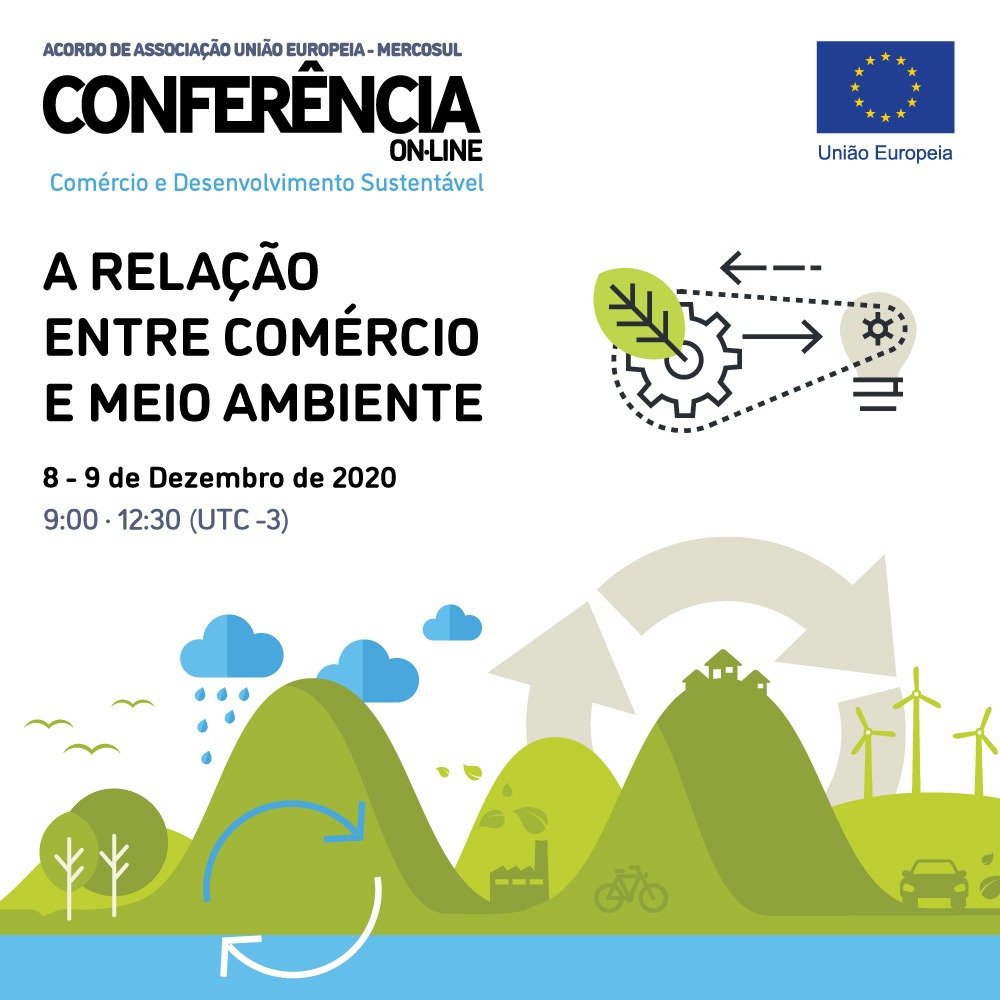 UEnoBrasil's tweet photo. Começa agora! A Conferência de Comércio e Desenvolvimento Sustentável sobre o Acordo de Associação UE-Mercosul. Abertura com o Embaixador
@IgnacioYbanez. Confira a programação com links de acesso: https://t.co/aucPuJXJaI. Transmissão ao vivo: https://t.co/sFAt3hPw73 Participe! https://t.co/U7e9mipu4V