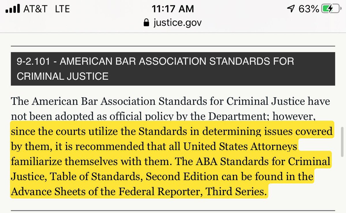 I have done countless amounts of threads on the American Bar Association’s bias and activism against Conservatives, Republicans and President Trump. Just add this one on the board. Wanna know why the DOJ doesn’t ever prosecute a Democrat, go check out the DOJ’s “ Justice Manual “