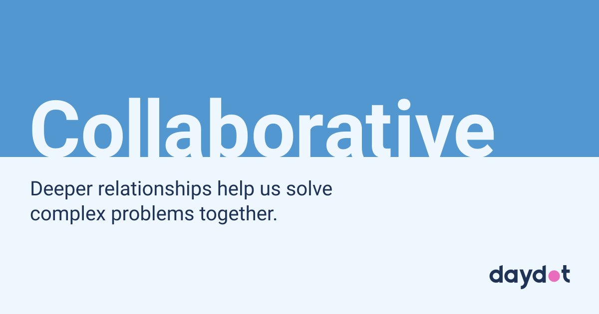 Daydot_agency's tweet photo. Deeper relationships help us solve complex problems together. See our values in action on our brand new site: https://t.co/RVRHtdMkHl #unleashgrowth https://t.co/SzpoRzfbmE