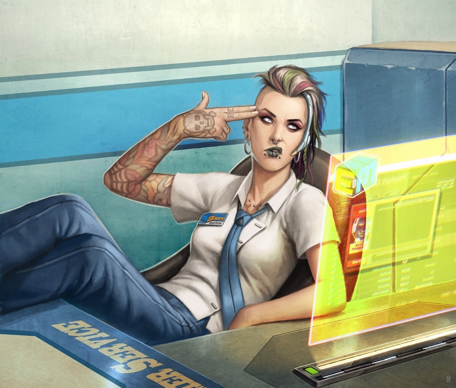 Apropos of nothing, when Fantasy Flight acquired the Netrunner license in 2012 they reimagined the original game's setting for the 21st century.Their new Android: Netrunner was forward-looking in its depiction of race, gender and corporations. It made cyberpunk relevant to now.