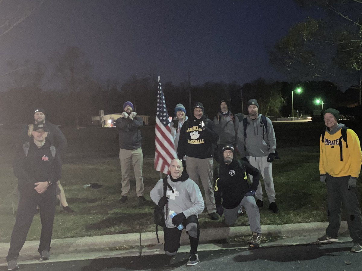 11 Pax carried some extra weight together. All three F’s were present! #Ruckersrule. #Ruckready <a href="/F3ENC/">F3ENC Crossbones</a>