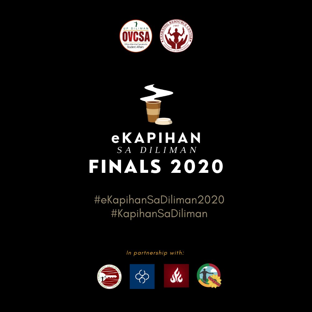 lrc_upd's tweet image. 'Di ka nag-iisa, andito ulit kami para tulungan ka! 🤗💖🌻

#eKapihanSaDiliman2020 (Finals) is brought to you by #TeamDLRC &amp;amp; @updilimanovcsa, w/ UP Diliman Office of Counseling and Guidance, UP College of Science Student Council, @UFCUPDiliman &amp;amp; @GabayIsko. 

#KapihanSaDiliman