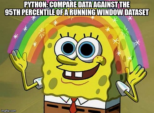 overflow_meme's tweet image. Python: Compare data against the 95th percentile of a running window dataset stackoverflow.com/questions/6519… #dataframe #python #largedata #pandas