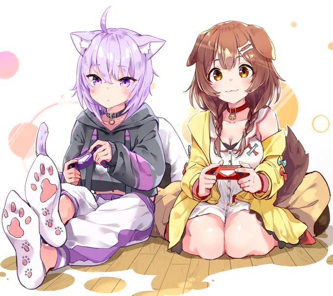 #絵かゆ #できたてころね  #おかころ 
ふたりでまったりおうちゲーム 