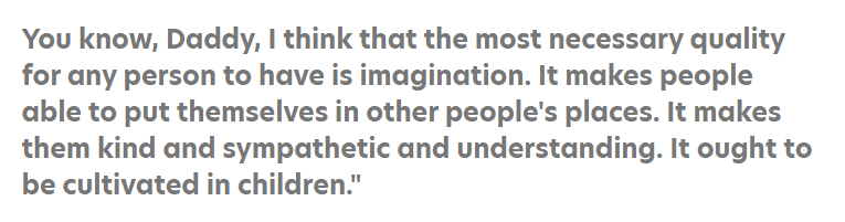 On one of her letters, she mentioned how the people around her view God and how she is "thankful that she is free to make up her own mind about God." And one mentions about imagination. +
