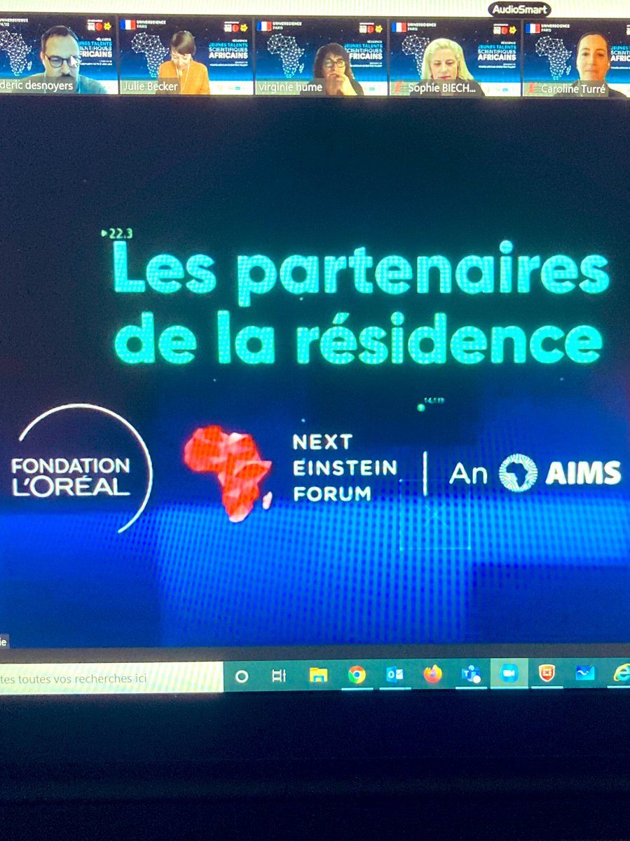 [en direct 🔴] Devina Lobine, notre #JeunesTalentsScientifiques vient de recevoir le prix 2020 sub saharan african young talents - @LOrealCommitted <a href="/UNESCO_fr/">UNESCO en français</a> for #WomenInScience Félicitations 🎉 #SaisonAfrica2020