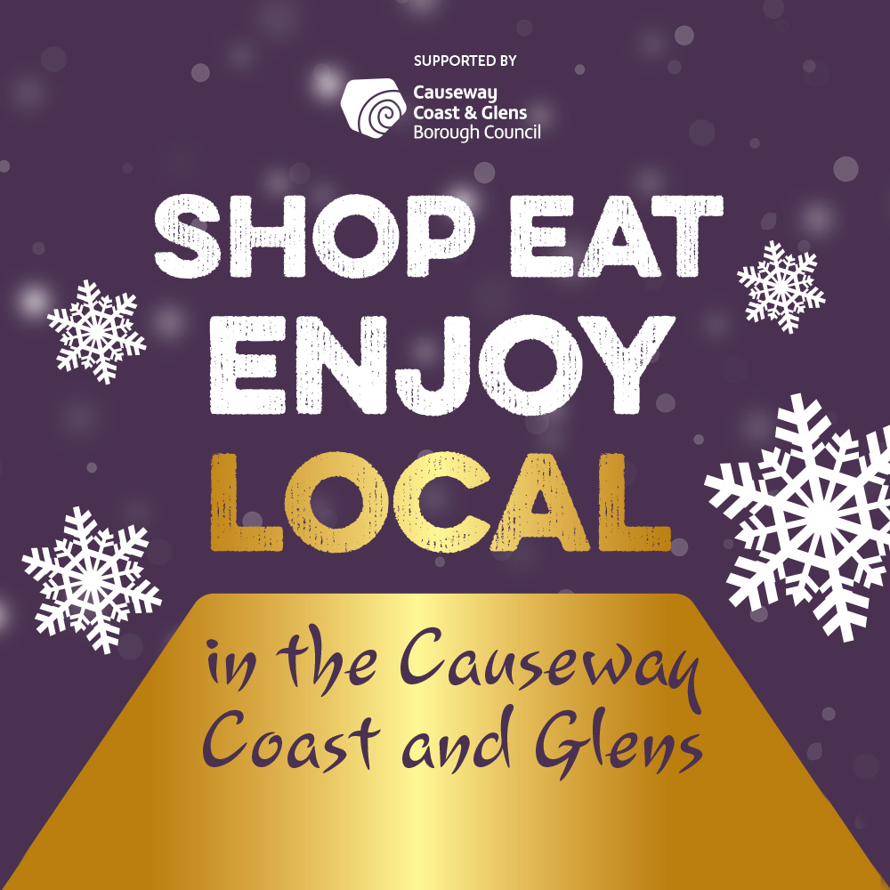 CausewayCouncil's tweet photo. 🎄#ShopEatEnjoyLocal with the Causeway Coast &amp; Glens Gift Card🎄

Show your support for the Borough's businesses &amp; give the gift of choice this Christmas with the Causeway Coast &amp; Glens Gift Card.

👉🏼Find out more here https://t.co/WxitfNAaLO https://t.co/Updk82jMX6