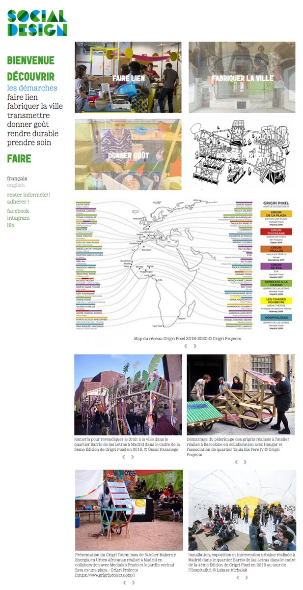 Muy contentas! #grigripixel en Panorama 2020 de PlateformeSocialDesign categoría #FaireLien 🙂 
Un trabajo colectivo para tejer alianzas con iniciativas del continente africano sostenido gracias a la implicación de decenas de personas a lo largo de 5 años. plateforme-socialdesign.net/fr/decouvrir/g…