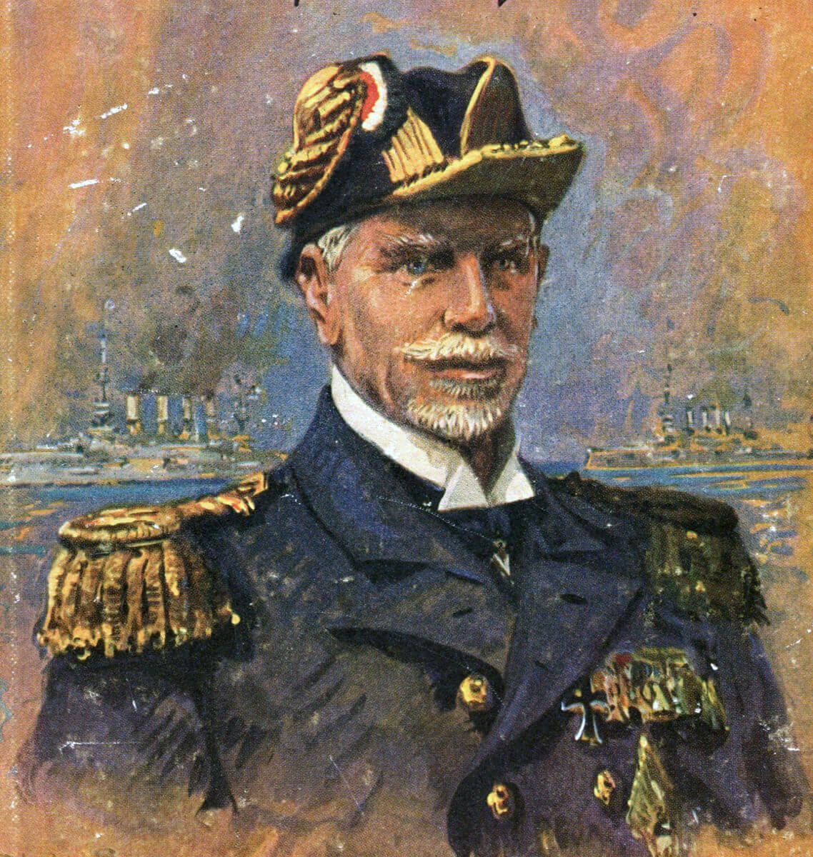 The Scharnhorst’s admiral’s standard slipped to half mast and Maerker on Gneisenau feared the worse & signaled Kpt Schultz on Scharnhorst believing von Spee was dead