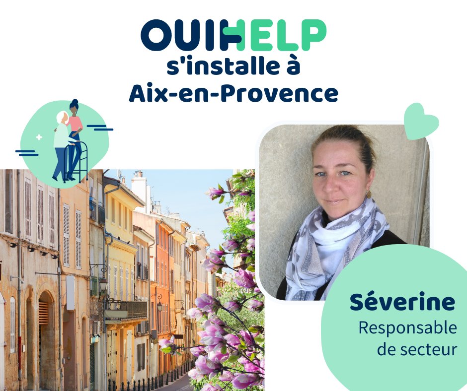 Ouihelp s'installe à Aix-en-Provence ! Et c'est Séverine qui est responsable de ce secteur ! Pour contacter l'agence, c'est juste ici 👉 buff.ly/36UGOxc