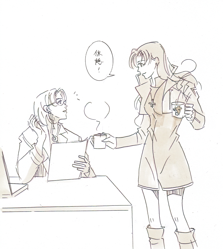 ヴィレの厨房でシンジ君が葛城艦長の為に食材かき集めてお祝いの料理作ってたらいいなあという過去のらくがき漫画と過去イラスト。改めてミサトさんとミサトさんに命を吹き込んでくださった三石さんお誕生日おめでとうございます!
#葛城ミサト生誕祭2020
#葛城ミサト誕生祭2020
#三石琴乃生誕祭2020