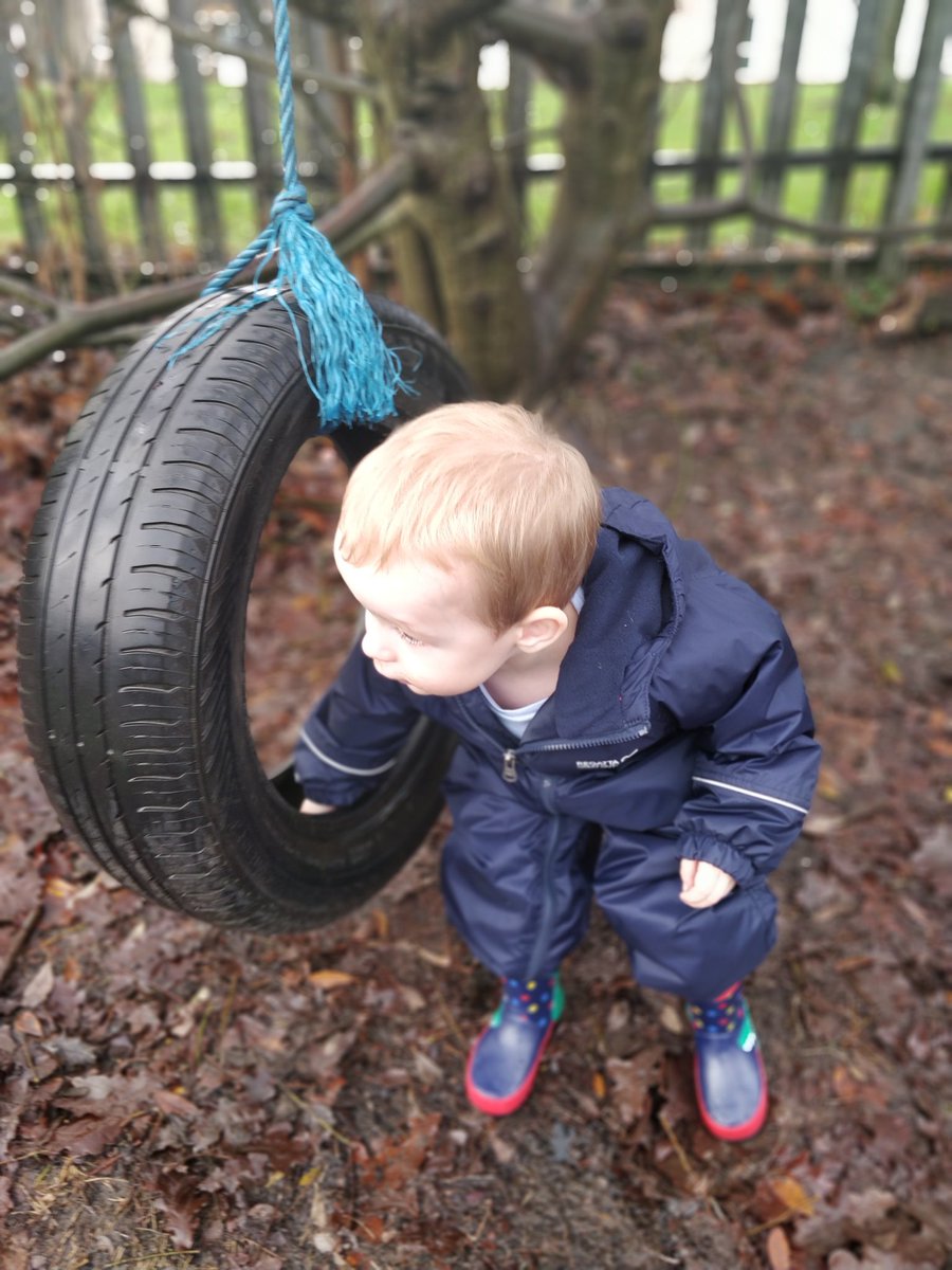 NurserySmos's tweet image. This boy had so much fun exploring the nursery garden today😀. Splashing in puddles💧and playing with the tyre swing. #littleexplorer #puddlesplashing @SMOSPrimary