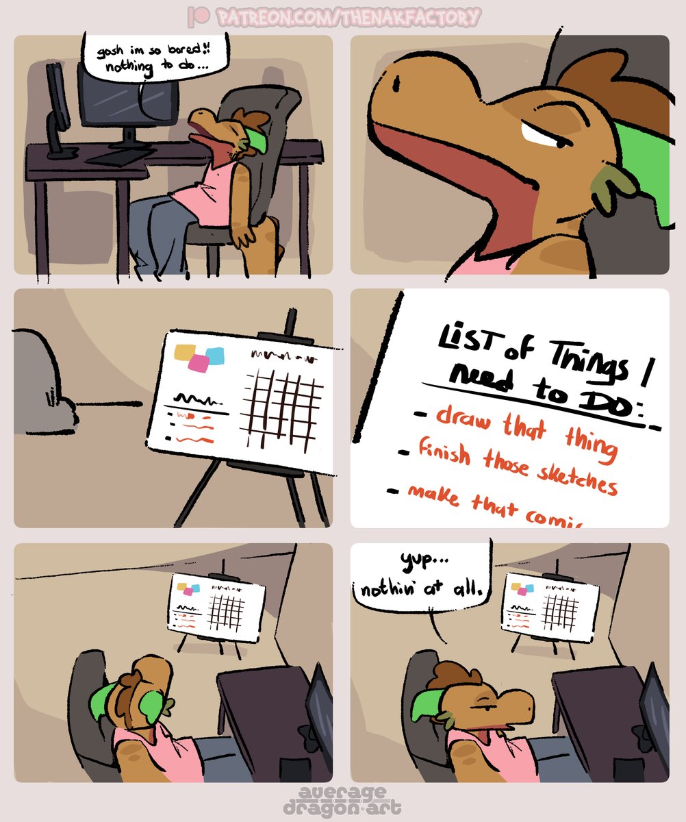 A COMIC!

some days im just not feelin' it! 
oh what ever shall i do😔? 