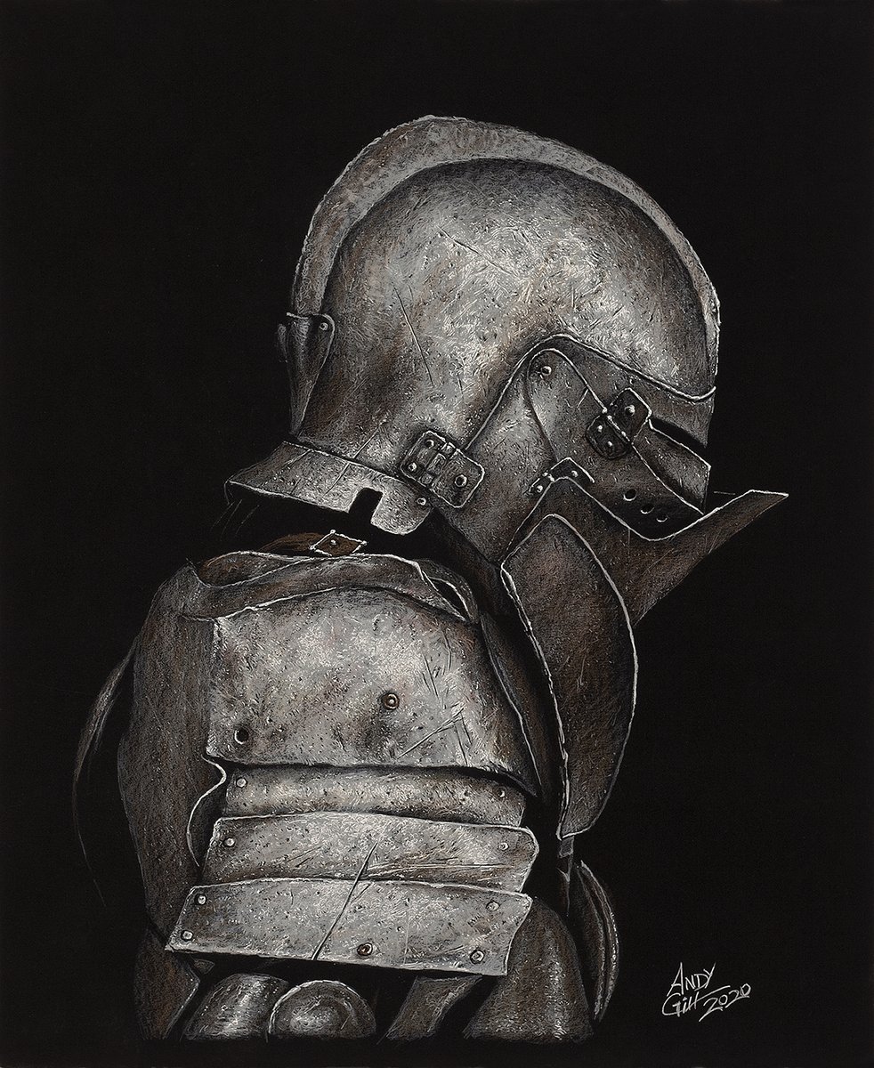 Andy_Gill48's tweet photo. Prismacolor Premier color pencil on 18x22 inch, on black Stonehenge print stock ( The Knight ). #Arting #illustration #Creating #AltronColorImaging #AndyGill   @Andy_Gill48  Thank you https://t.co/mxlaSdgfUj