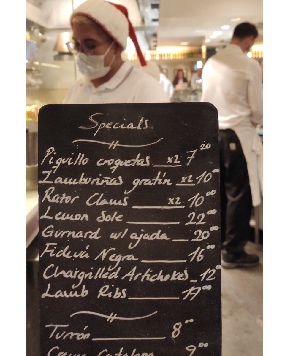 Santa is here and we know him! #barrafina