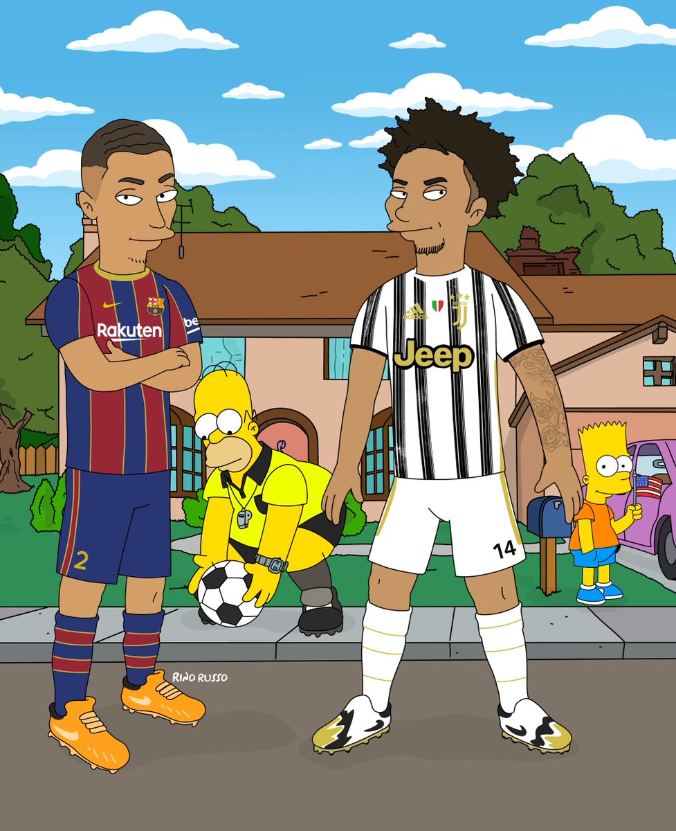 FCBarcelona's tweet photo. 🇺🇸 The American Duel: @sergino_dest 🆚 McKennie
🎨 @RinaldoRu https://t.co/V7fCDRFnCa