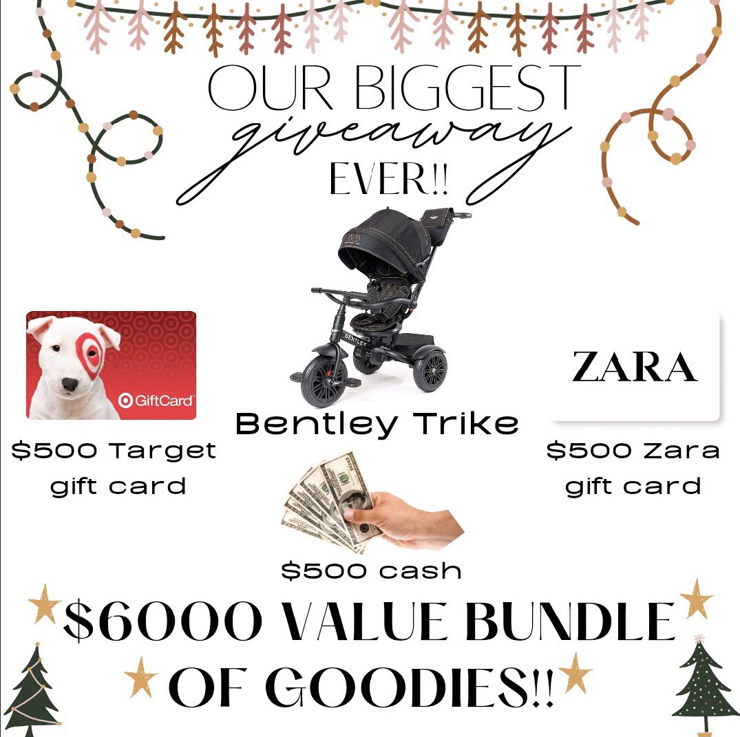 Subscribe to our newsletter for an EXTRA entry in our giveaway with <a href="/TamminSursok/">Tammin Sursok</a> 👇🤩

…lebritybabytrends.us3.list-manage.com/subscribe?u=79…

There’s a $500 target gift, $500 Zara gift card, $500 cash and $6000 worth of goodies with YOUR name on it✨🤍👇

instagram.com/p/CIiz-hIHeIk/
