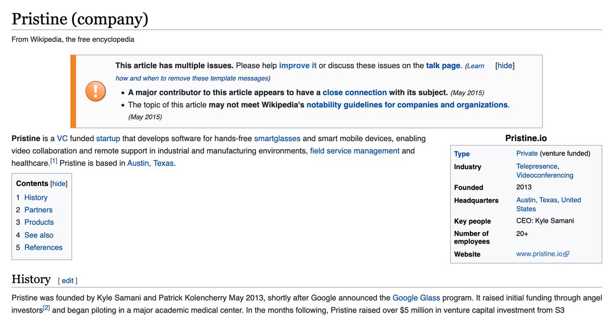  @KyleSamani of  @multicoincap ran a startup called Pristine in 2013-2015 to build software for surgeons for Google Glass.