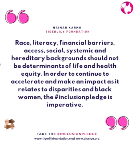 thewisdomstudy's tweet photo. The @SABCSSanAntonio health disparities session included #WISDOMStudy Co-investigator Dr. Olufunmilayo "Funmi" Olopade and @tigerlilycares 's @Maimah. There was even a nod to @thewisdomstudy as a step towards #personalized breast cancer screenings! #bcsm #SABCS20 https://t.co/7mSc9Nu6FA