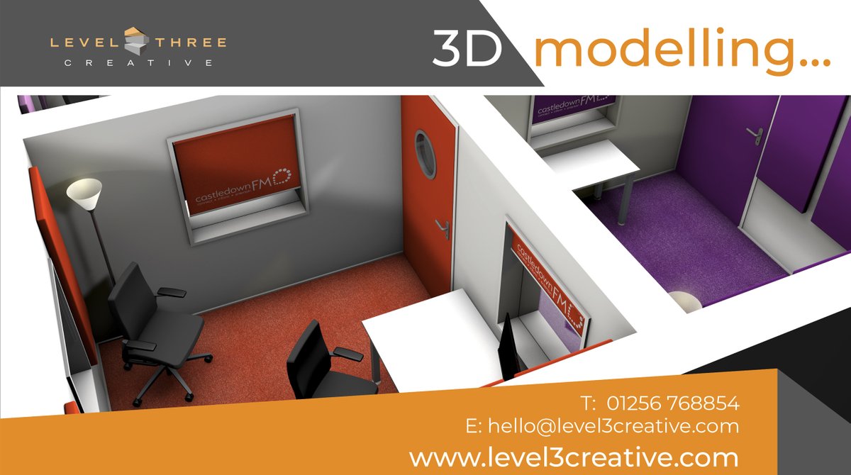 L3_create's tweet photo. 3D visualisations
Radio Studio interior design for 
@CastledownFM :)
Level 3 Creative - Hampshire, UK.
#interior #design #3Dvisualisations #3dimages
@L3_create
 https://t.co/nFcqKPQzjk https://t.co/r0T5bOG45O