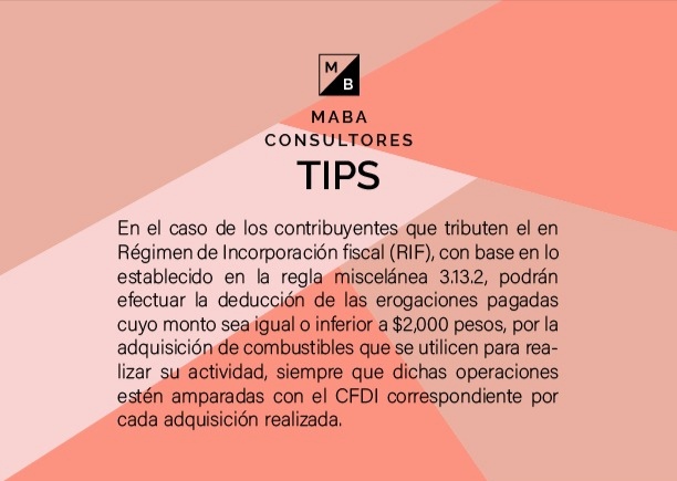 MabaConsultores's tweet photo. ¡El pago mediante claves de cajero si es deducible!
Te damos el siguiente tip 👇🏽
#MabaConsultores #TipsMaba
En nuestra página de twitter encontraras más información como esta, ¡Síguenos! 😀 https://t.co/Lt2fbMKtzy